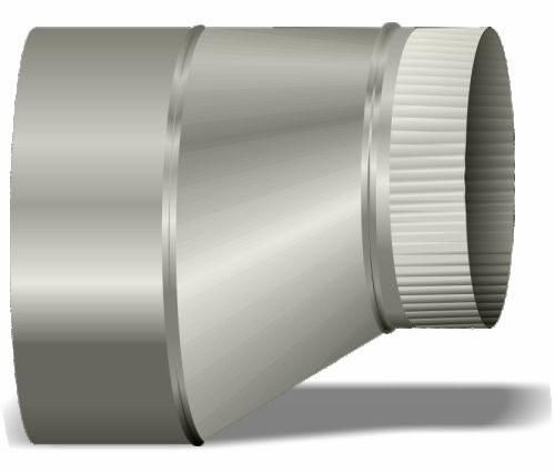 22"-20" Pipe Reducer Flat on Side 24ga