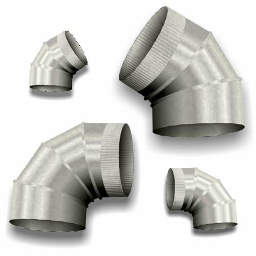 24" 90 Degree Elbow 22ga