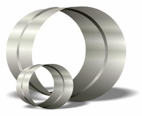 10" Spiral Coupling/Collar 24ga