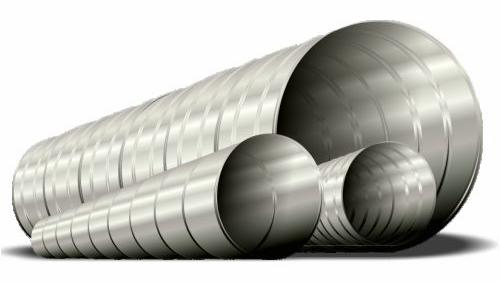 12" x 10' Spiral Pipe 28ga Y/L 2LC (per foot)
