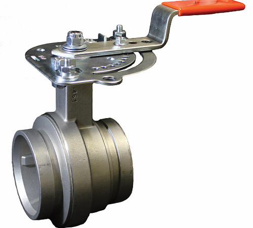 2" Vic-300 MasterSeal Butterfly Valve w/Handle for Potable Water SS Series 861