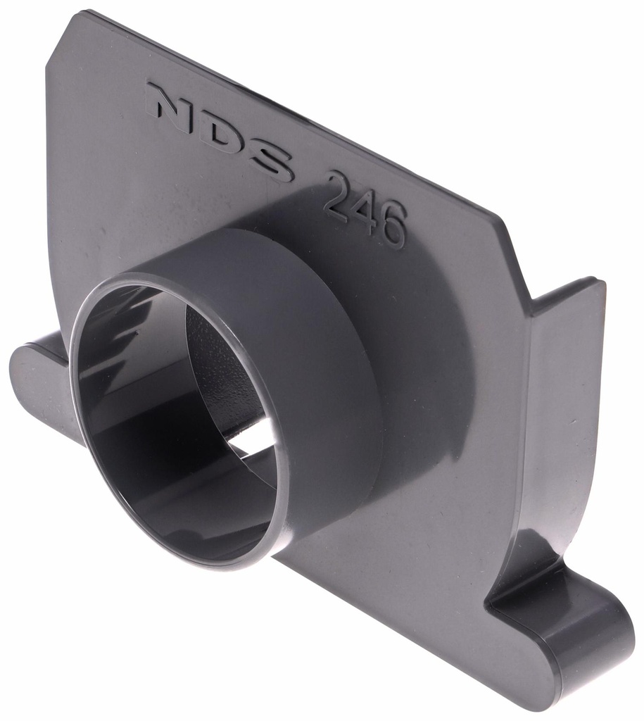 2IN SCH 40 END OUTLET-GRAY