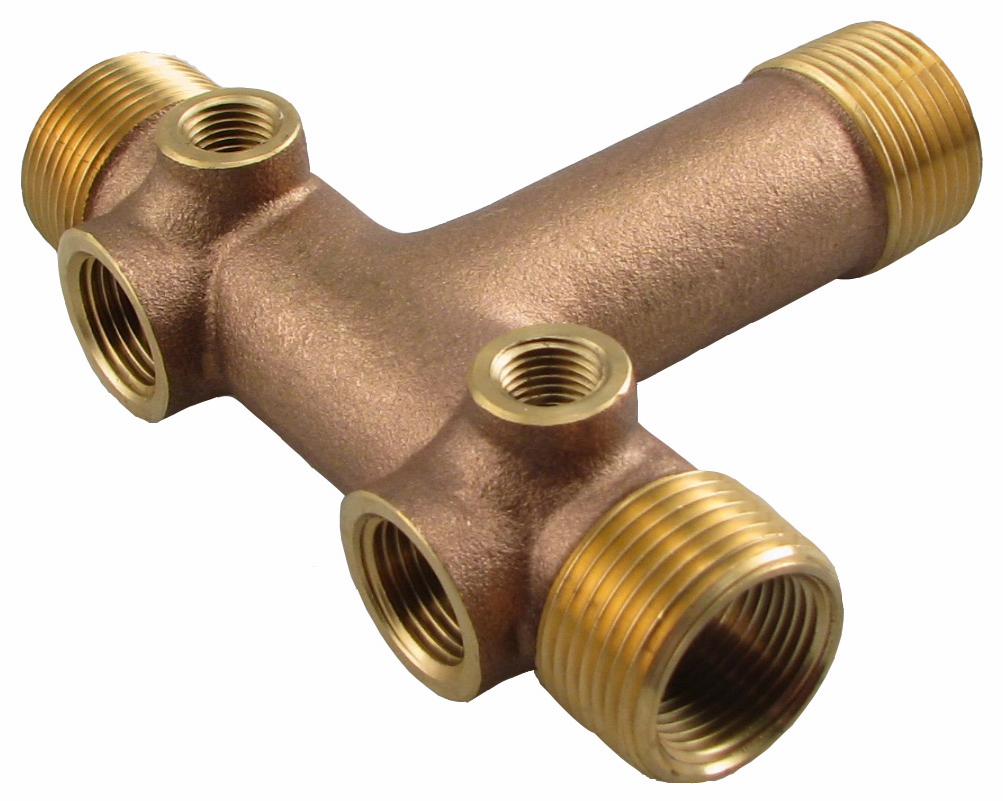 1X3/4X3-5/8 BRASS TANK TEE