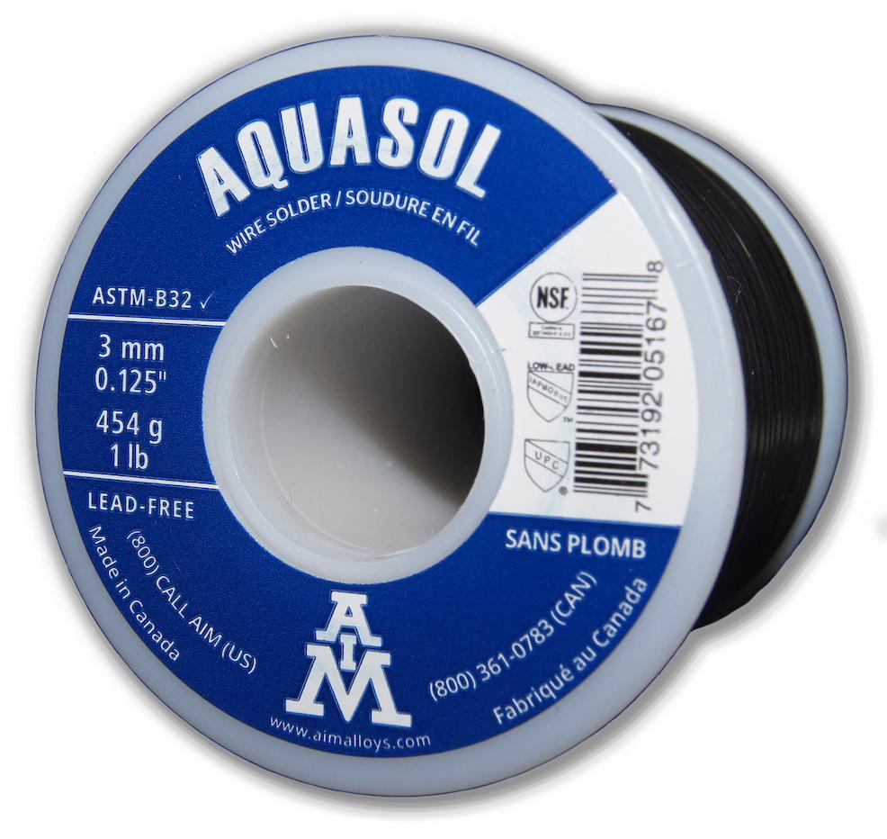 AQUASOL 3 MM SOLDER 454G