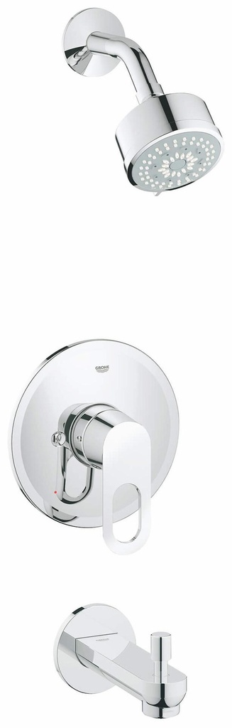 BauLoop Pressure Balance Tub and Shower Trim