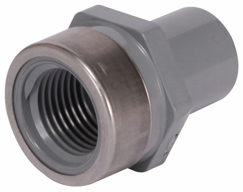 1/2" CPVC SCH80 FEMALE ADPT SPxFPT SS REINFORCED