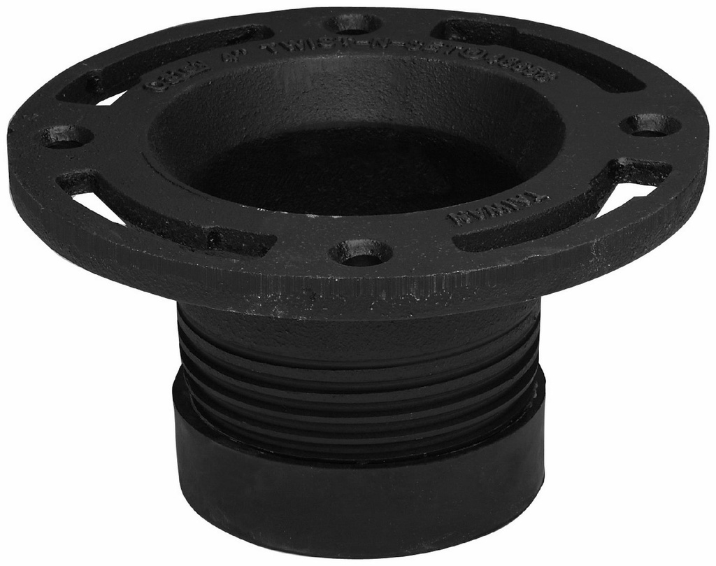 4 IN. CAST IRON TWIST-N-SET FLANGE