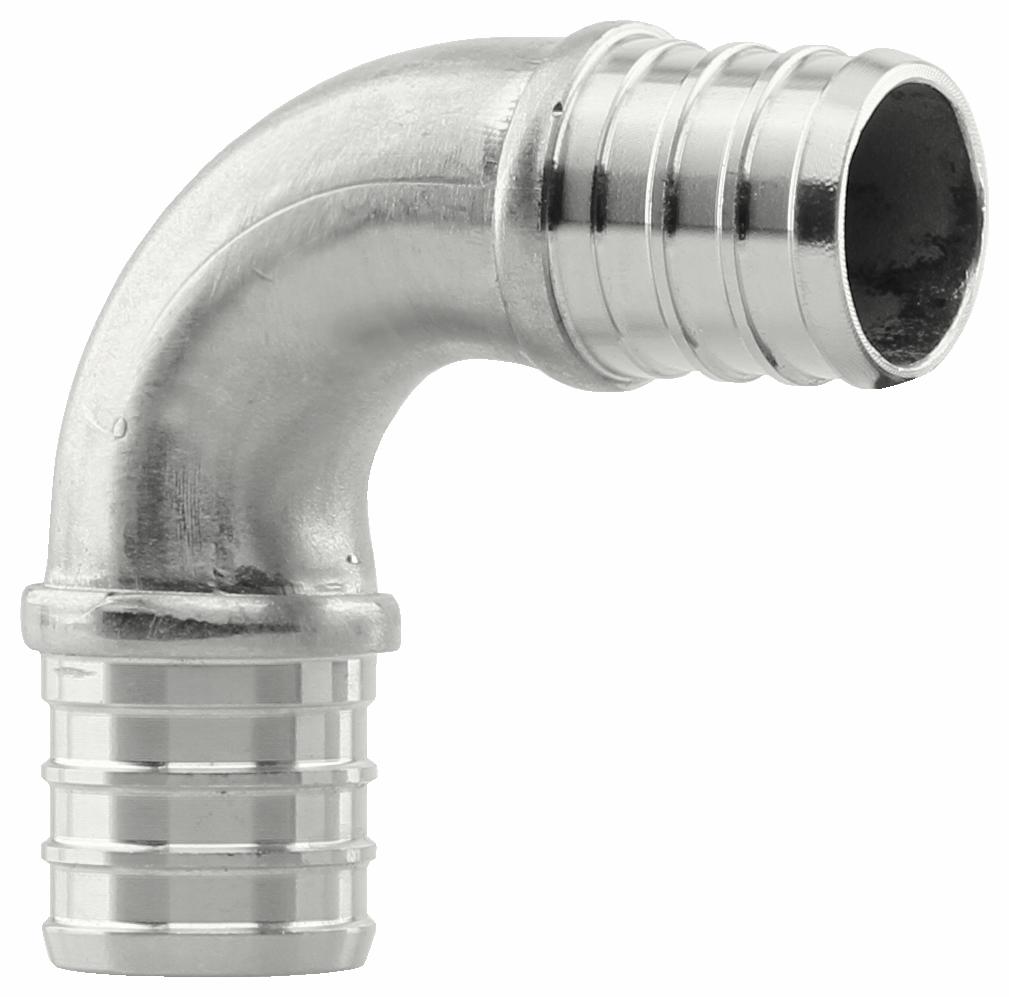 SSPEX-E07 - '3/4" 304SS Crimp PEX Elbow - F1807'