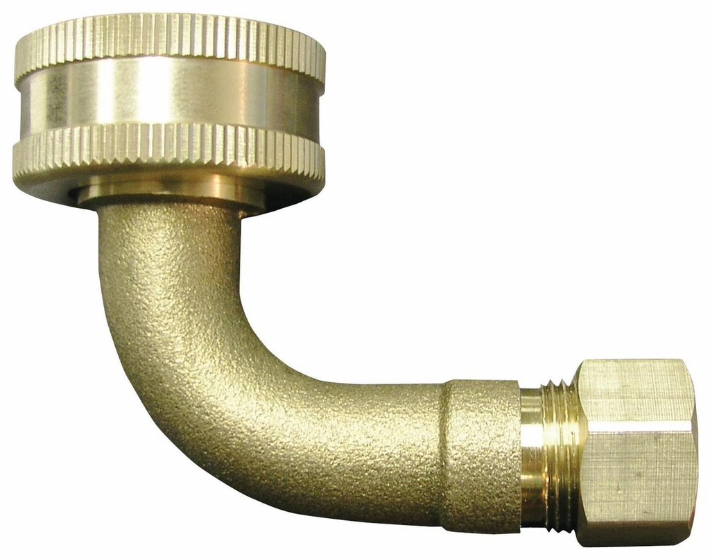 A-158A 3/8" Comp x 3/4" FHT Dishwasher Elbow