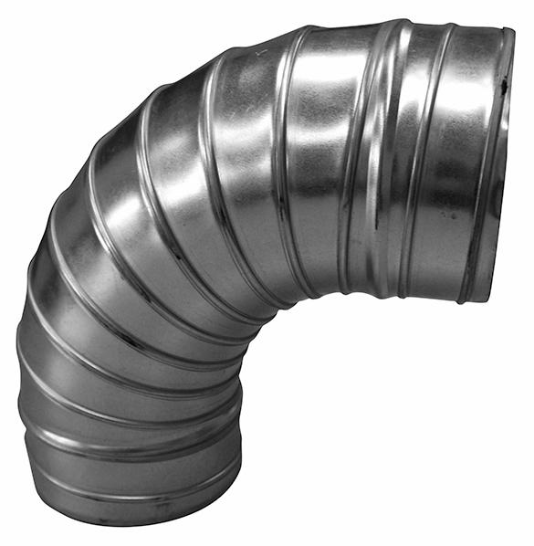 12" Spiral 90 Degree Elbow 1-1/2" Centerline