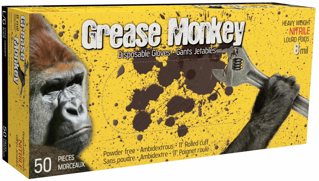 Grease Monkey 8 Mil Nitril Glove Medium