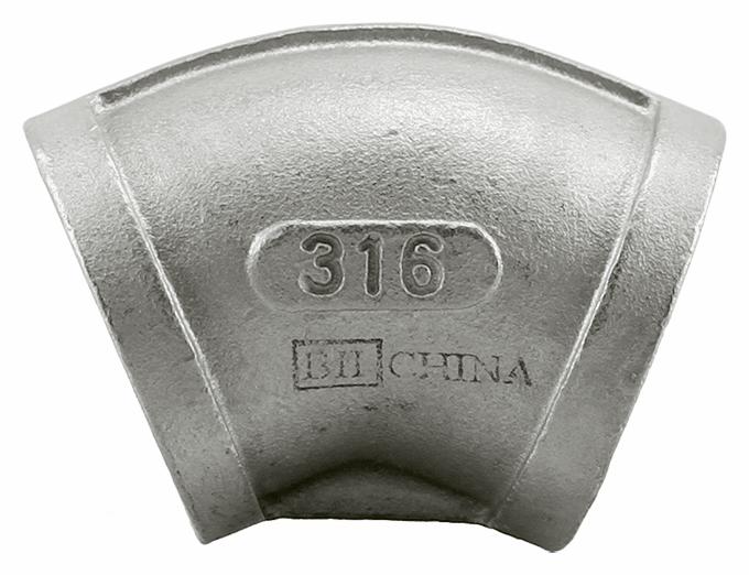 2-1/2 STAINLESS THRD 150# 45° ELBOW