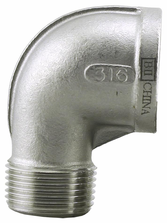 4 STAINLESS THRD 150# STREET 90° ELBOW