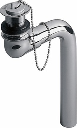 [6549966] Plug & Chain Offset Bathroom Sink Drain with Overflow