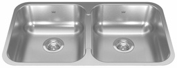 [4402160] Reginox 30-7/8" 2 Bowl Undermount Sink