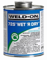 [7992450] 118ml 725 Wet 'R Dry PVC Cement Aqua Blue