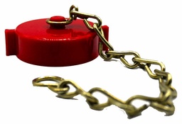 [3809655] 1-1/2 RED PLASTIC FNPSH CAP/CHAIN