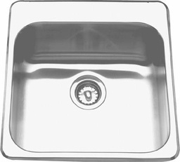 [4407330] 20" 1-Hole 1 Bowl Drop-In Kitchen Sink