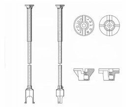 [4881125] Service Box Cap Threaded 1" and Brass Plug 1"