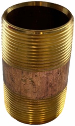 [7109323] 1/2 X 1-1/2 STD BRASS NIPPLE