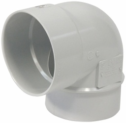 [7699940] 4"x90D PVC SHORT TURN ELBOW SPxH SDR35 BDS