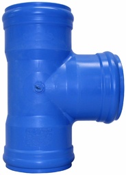 [7670960] 4" PVC TEE CIOD DR18 BxBxB BLUE BRUTE