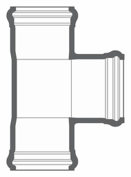 [7670992] 12"x10" PVC TEE CIOD DR18 BxBxB BLUE BRUTE