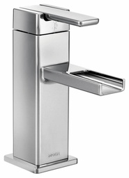 [5935801] 90 Degree Single Hole Bathroom Faucet with Open Trough Spout