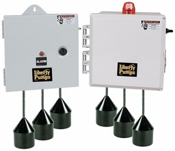 [1581315] 120/208/240V Duplex Control Panel, 1 PH, NEMA 4X, 0 - 14.9  Full Load Amps, 4 Float