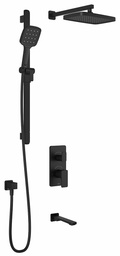 [3742491] Kareo TD3 Plus Thermostatic Integrated Diverter Tub and Shower System with Wall Arm (Less Valve)