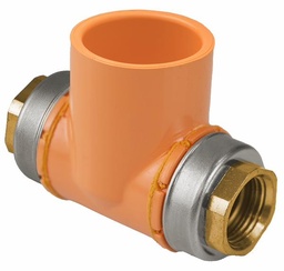 [3270802] 1/2X1 CPVC FlameGuardBack-To-Back Side Wall Tee 1-5/16 LL