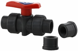 [7642236] PVC Ball Valve 1/2" FPT or Slip Union