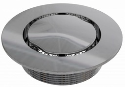 [7549370] 3" Outlet, Flat Round - Chrome Plated