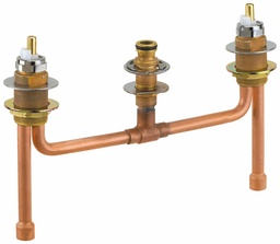 [3069855] Fixed Rough-In for 3-Hole Roman Tub Faucet (Copper Connections)