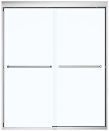 [6452299] Kameleon 55-59" x 71" Alcove Sliding Shower Door with SoftClose & Towel Bar