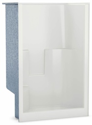 [6452070] SS3648 Center Drain Alcove 1-Piece Shower with RH Seat