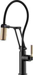 [3051073] Litze Articulating Kitchen Faucet with Knurled Handle