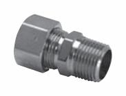 [1699119] #11 3/8X3/8 CHROME STR MALE XCOMP FITTING