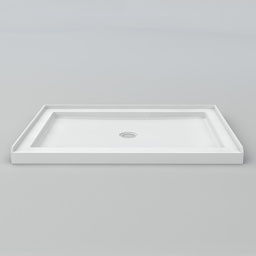 [1165050] 60" x 34" Low Profile Single Threshold Shower Base with Centre Drain