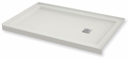 [6451785] B3Square 6032 RH Drain Alcove Shower Base