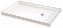 [6451760] B3Square 6030 LH Drain Alcove Shower Base