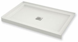 [6451730] B3Square 4836 Center Drain Alcove Shower Base