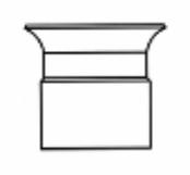 [7680065] 3" PVC DB2/TEL WHITE BELL END