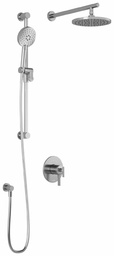 [3742612] RoundOne TCD1 Thermostatic Coaxial Shower System with Wall Arm