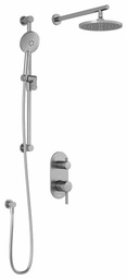 [3747800] RoundOne TD2 Thermostatic Integrated Diverter Shower System with Wall Arm (less valve)
