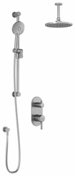 [3742657] RoundOne TD2 Thermostatic Integrated Diverter Shower System with Vertical Ceiling Arm