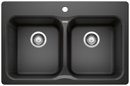[1212160] Vision 210 2 Bowl Drop-In Silgranit Sink
