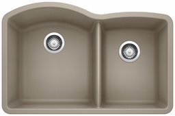 [1214180] Diamond U 1.75 Bowl Undermount Silgranit Sink