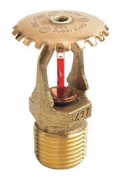 [6675840] 1/2" Quick Response 200F K5.6 Upright Sprinkler Head Brass FireLock V2704