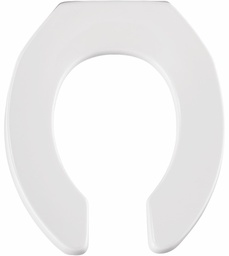 [2009020] Round Open Front Commercial Plastic Toilet Seat with STA-TITE Hinges Less Cover